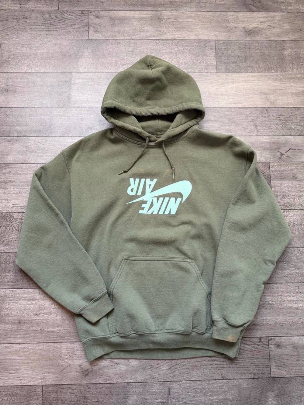 Nike Travis Scott Cactus Jack Olive Green Pullover Hoodie - Med